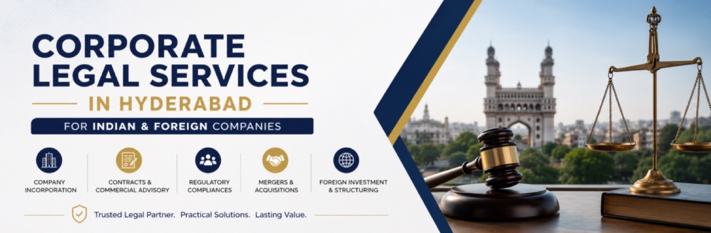Corporate Legal Services in Hyderabad for Indian and foreign companies